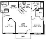 1BR/1BA