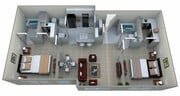 2 x2 (950 sqft.)