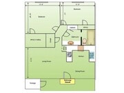 Two Bedroom Floor Plan