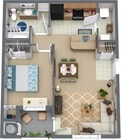1x1 Floorplan