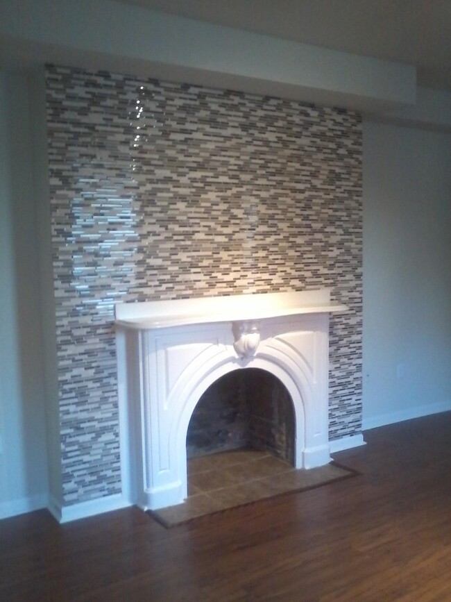 Living Room Decorative Fireplace - 1012 W Lafayette Ave Apartments Unit 3 R