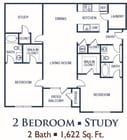 2 Bedroom Study