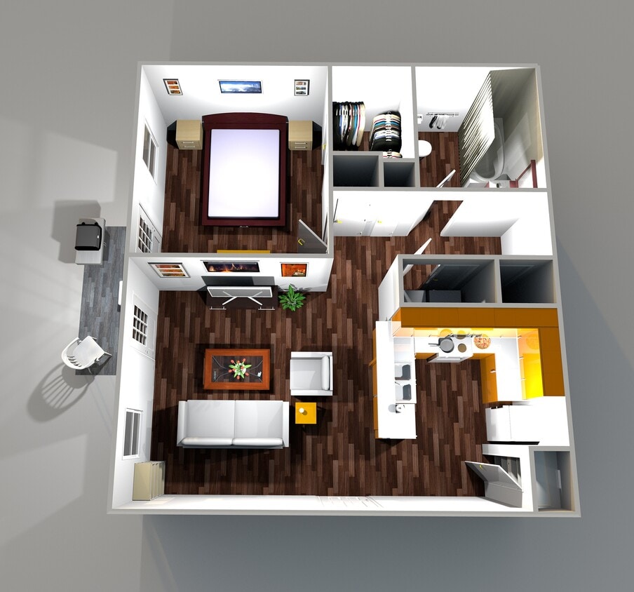 Park-Place-1BR-1 - 1x1 Platinum