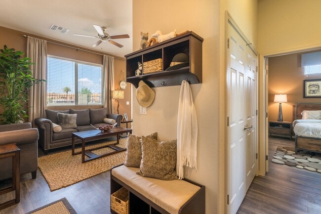 Living Room, Closet & Bedroom (1 Bedroom)