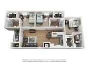 C1 Furnished: 3BD | 3BA | 1056 SF