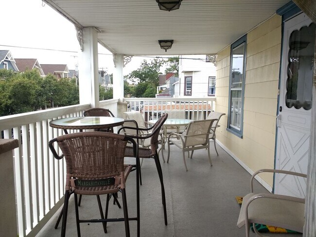 Spacious deck is for this unit only - 61 Cookman Ave