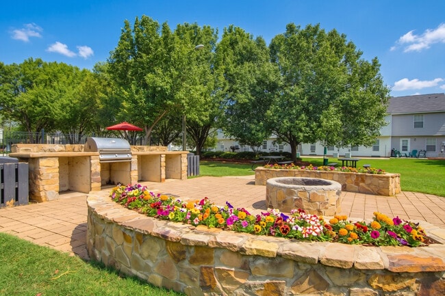 Firepit with comfortable Seating at Terrace at Old Battleground in Greensboro, NC