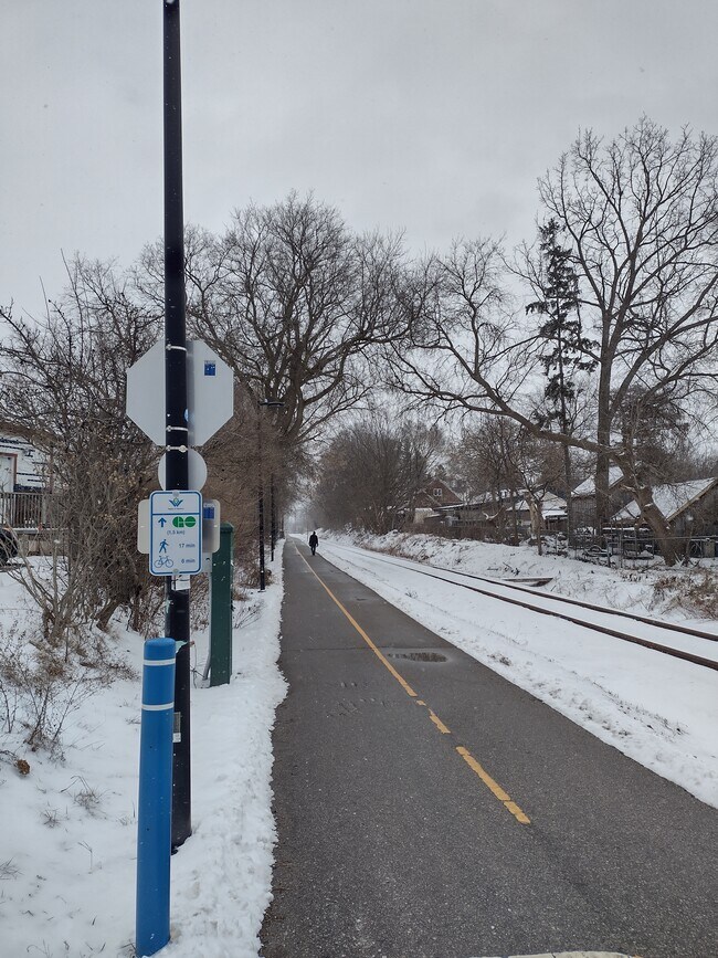 Rail Trial Pathway beside apartment - 243 Guelph St Unit 3-243 Guelph street