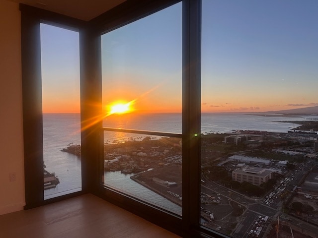 Amazing Sunset from Living Room - 1100 Ala Moana Blvd Condo Unit 3909