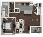 A3B floor plan Haven at Main
