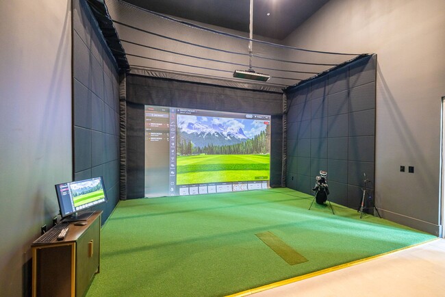 Golf Simulator Bay - Practice golf year-round from the convenience of home.