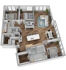 3D T Floorplan