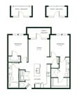 B2E floor plan The Hartley at Blue Hill