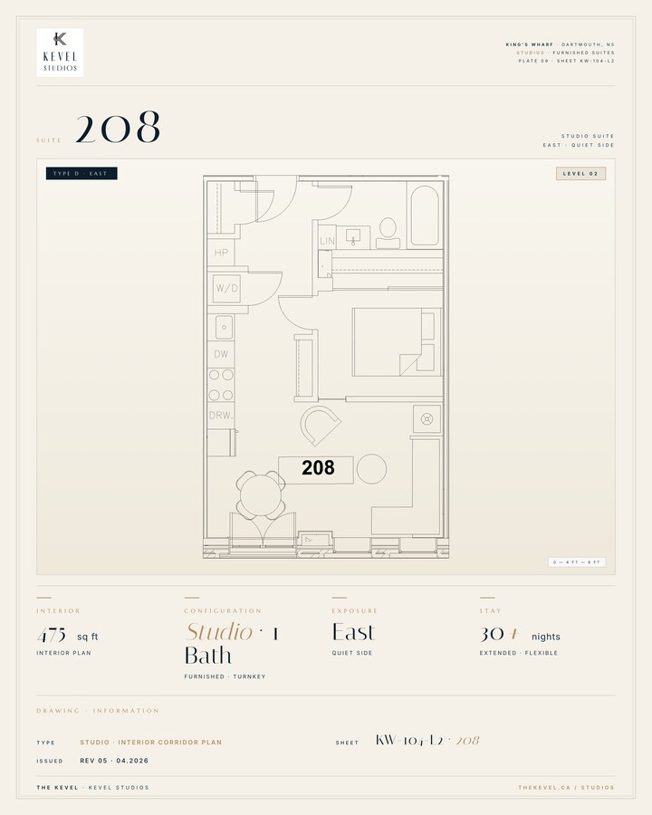 1 Bedroom Suite · 475 sq ft - 1 Bedroom Suite · 475 sq ft Unit 208