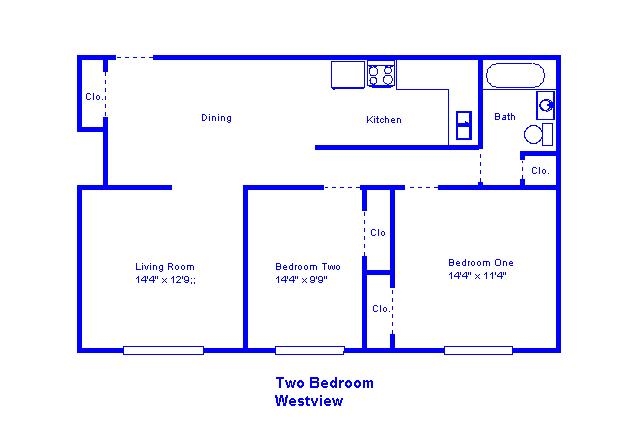 Typical Floorplan - Two Bedroom, Luxury Package