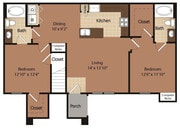 B2 floor plan Ten Pines at Summerwood