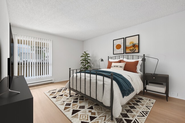 Renovated Package I bedroom with updated hard surface flooring (select homes)
