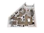 A11D floor plan Aria on the Row