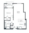 A6: 1bed 1bath