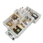 3D Floor Plan of Tier 12