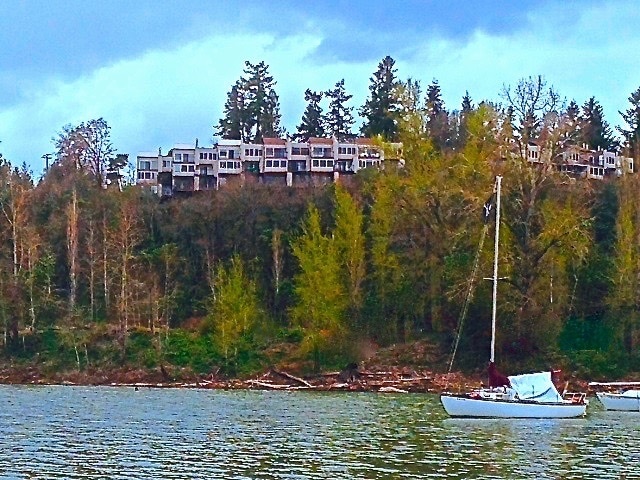 View of Edgewaters from Willamette Cove Condo - 7511 N Edgewater Ave Unit 7511