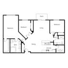 3 Bed / 2 Bath 1518 sq ft