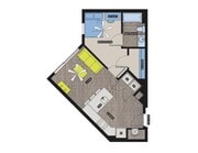 Descubre esta innovadora distribución diseñada para la vida urbana, que presenta una elegante combinación de confort y funcionalidad.