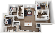 Signature at Varsity C2 3 Bedroom Floor Plan