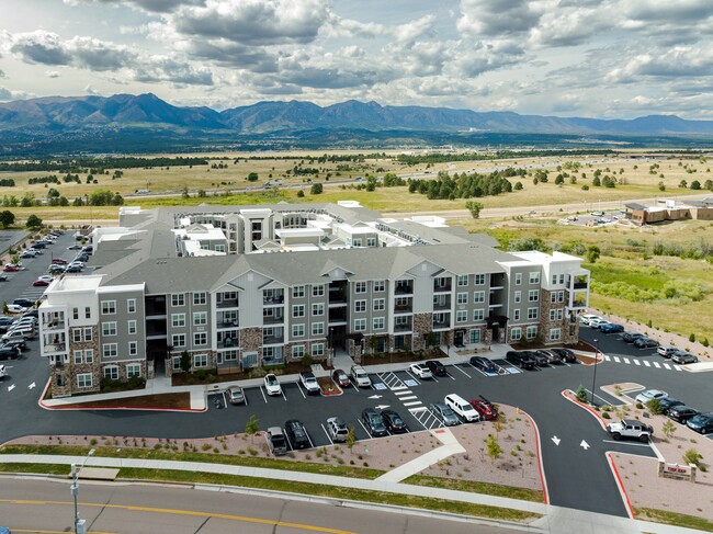 The Zeb, Colorado Springs, CO, Aerial View - The Zeb Apartments