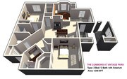 2 BED / 2 BATH with Solarium