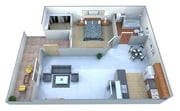 1BR 1BA