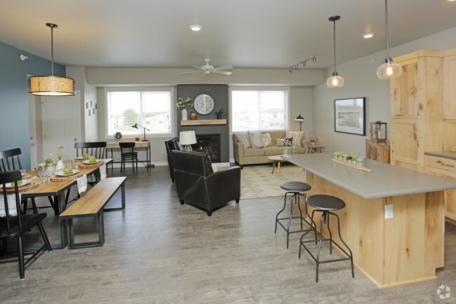 Flint Living Area - Stone West Village Phase 1 & 2 Apartments
