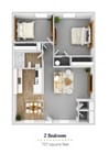Landmark - Floor Plan 2x1