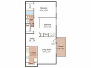 Two Bedroom Garden
