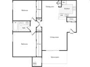 2BR/1BA