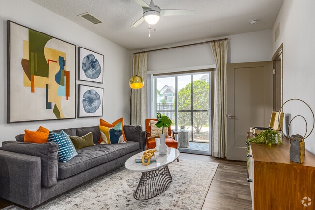 2 BR, 2 BA - 972SF - Living Room