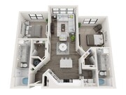 B1 floor plan The Lodge at Hamlin
