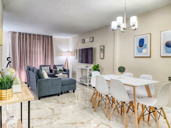 Dining Area and Living Room