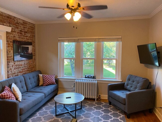 Living room on the 2nd floor overlooking St Johns. - 1351 N Washington St Condo Unit 18