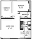 2BR/1BA