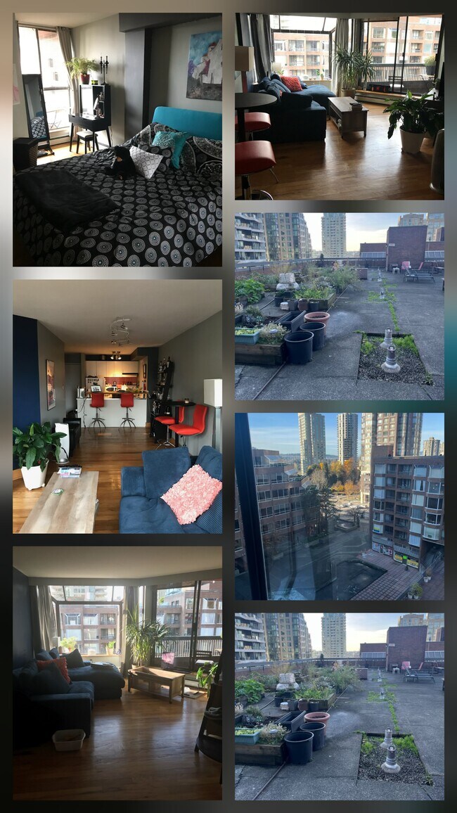 Hear her are some pictures of the unit before it was renovated and photos of the deck Etc - 1333 Hornby St Unit 810