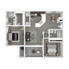 1058 Square Foot - 2x2