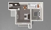 1 BED / 1 BATH