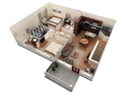 B3 Audible_2Bed_2Bath_1151 Sq Ft
