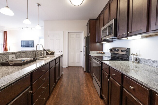 Plano de cocina de Mirbeau en Westhaven Luxury Apartments - Westhaven Luxury Apartments