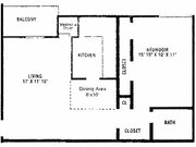 1 BR/ 1 BA