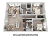 The Magnolia - Two Bed, Two Bath Apartment