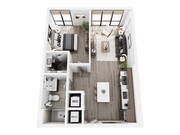 A2 floor plan Harrison Residences