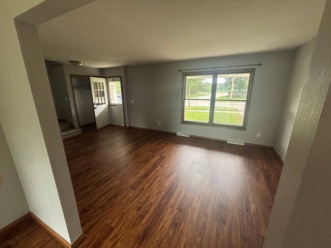 Living room and entryway