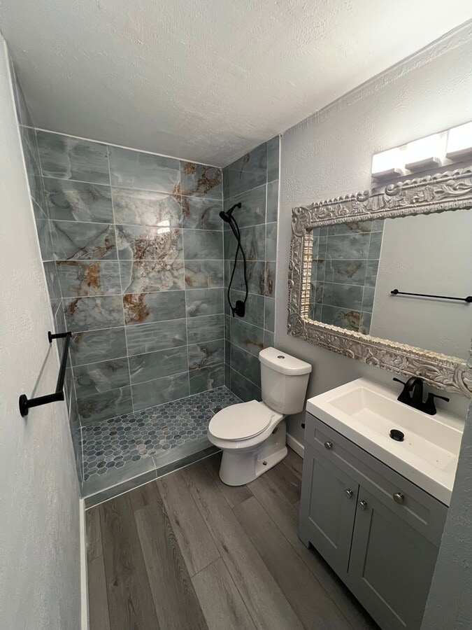 Ducha y baño modernos - 2916 Raleigh St